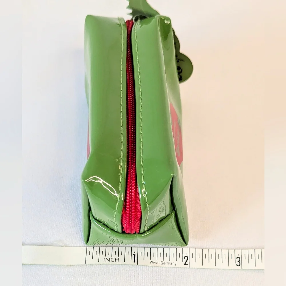 Grinch x Revolution Cosmetic Bag Small Holiday Christmas Make Up Tote Pouch NWT